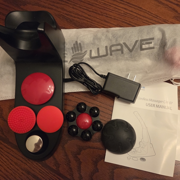 Pure Wave Cordless Massager - CM-07 Black - Picture 5 of 9